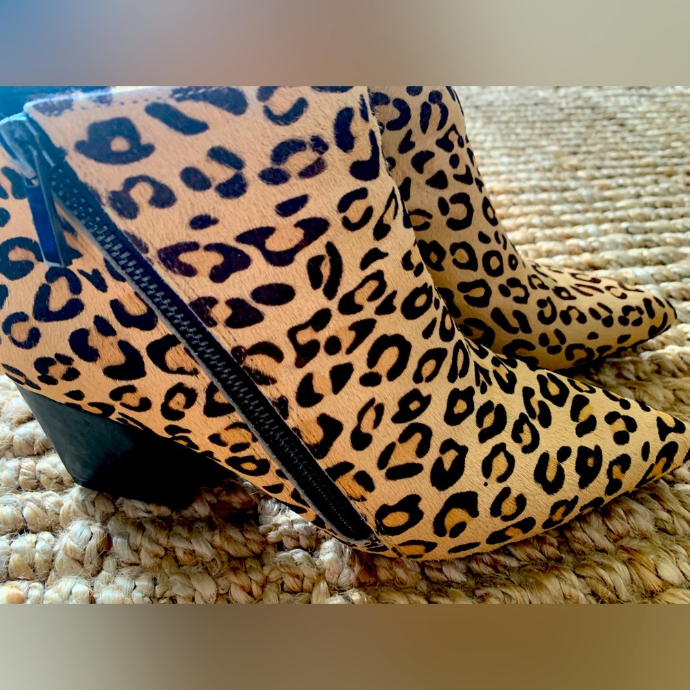 Leopard Print Ankle Boots